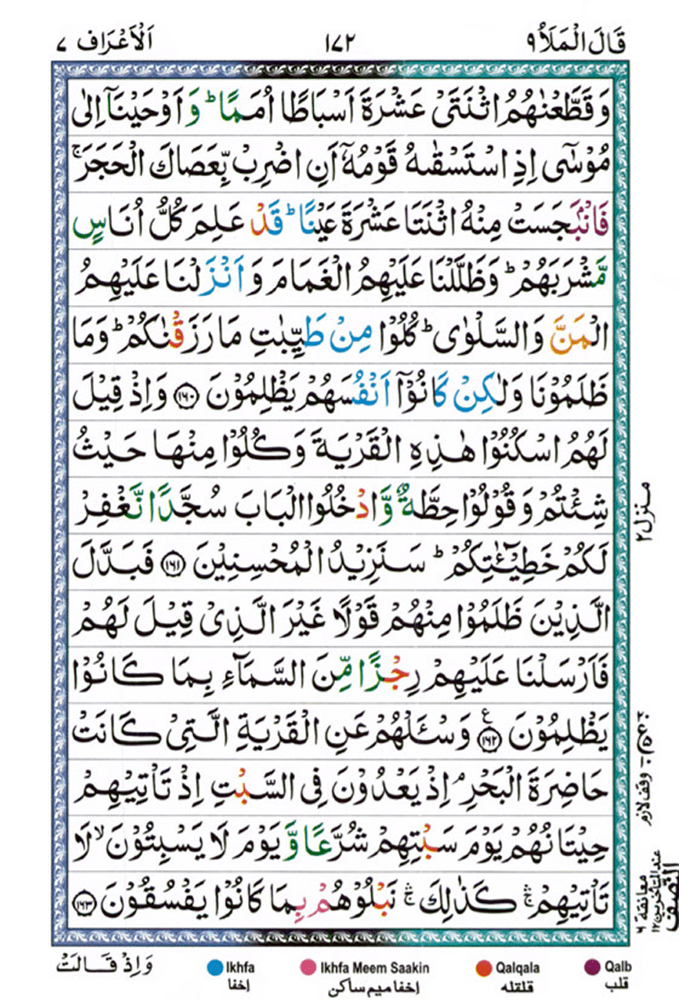 Surah Al Araf Page 21