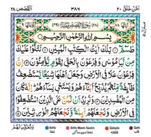 Surah Qasas Page 1