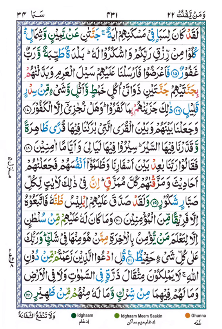 Surah Saba Page 3