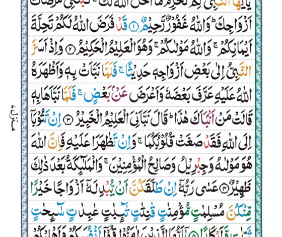 Surah At Tahrim