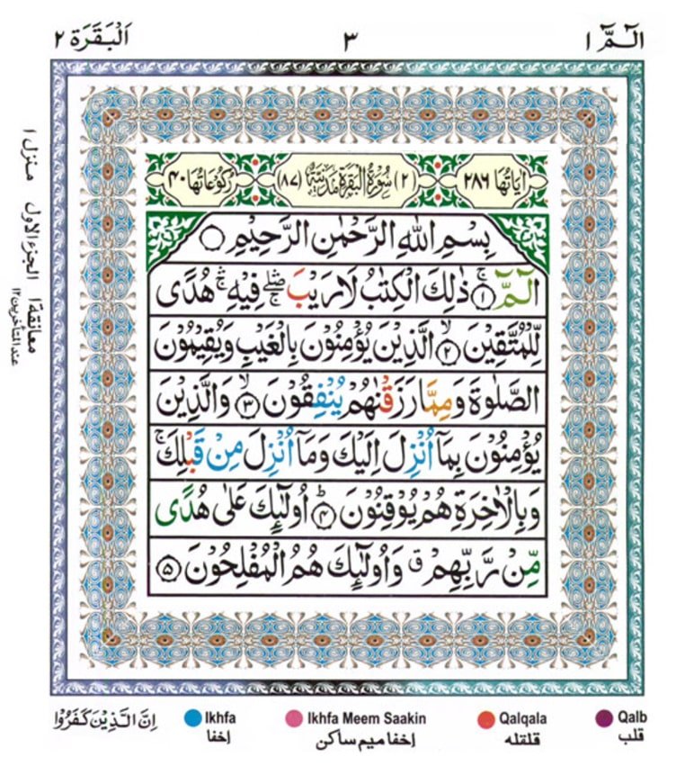 Read Juzz 1 of Quran - 1st Parah - Meri Web