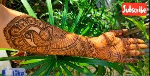 easy henna design 2021