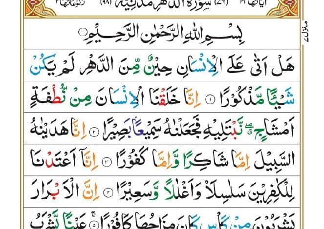 Surah Dahr
