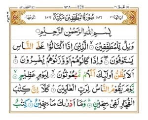 Surah Mutaffifin