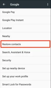 restore phone