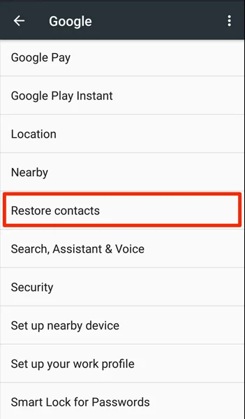restore phone